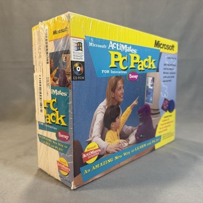New - Sealed - Vintage 90's Microsoft ActiMates PC Pack for