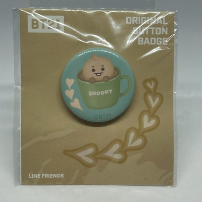 BT21 × FamilyMart Original Can Badge ''SHOOKY (Suga)'' Cup Style BTS Japan Limited