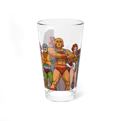 Masters of the Universe Pint Glass 16oz He-Man Orko Teela 2026 Movie Barware