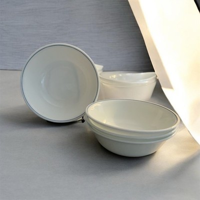 Corelle Blue Trim Cereal Bowl:Set of 4