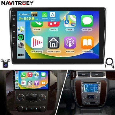 10.1'' Carplay Radio For GMC Chevrolet Avalanche Silverado Express Suburban Tahoe