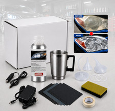 Car Headlight Restoration Kit 800ml Polishing Repair Liquid Polymer Tool