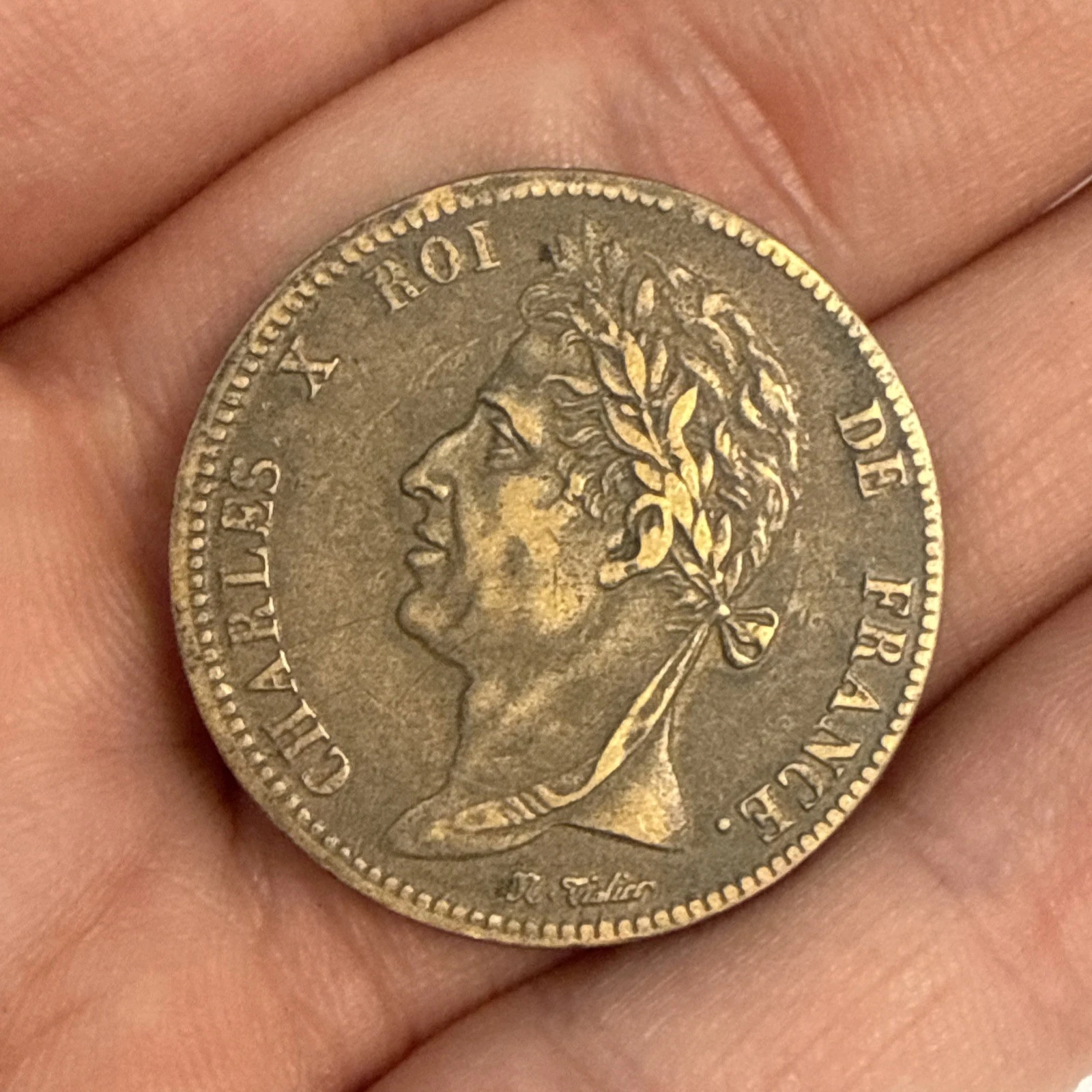 Monnaie De 5 Cent 1828 Colonies Française A Charles X Roi De France