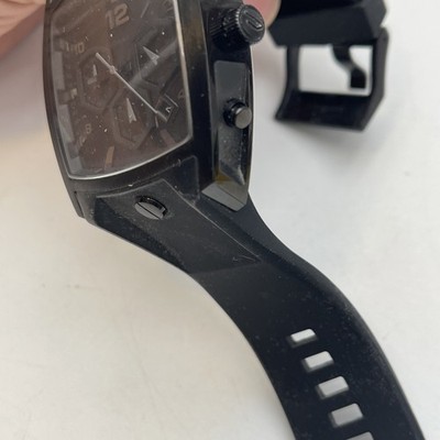 Diesel Watch DZ4196 Black With Black Case Square Face *Needs