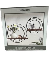 New 2 Piece Wall Shelf Set Floating Modern Industrial Contemporary Minimalist