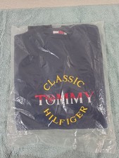 Tommy Hilfiger Navy Blue Sweatshirt CLASSIC TOMMY HILFIGER New XL Embroidered
