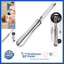 Compact Silver Vegetable Peeler with Ergonomic Handle for Safe Peeling - 1 Pack