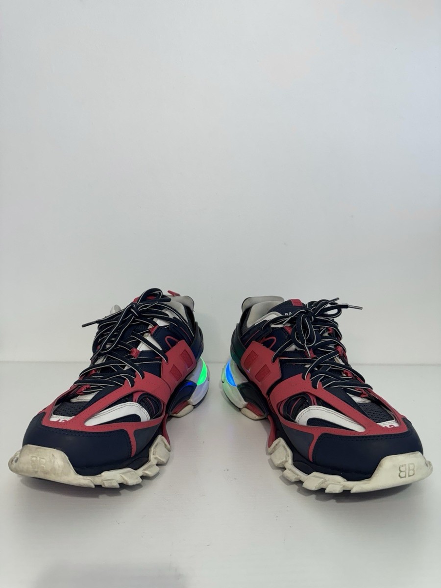 BALENCIAGA TRACK LEDマルチカラー Balenciaga Track LED Red Navy US 10 Rare Colorway Light-Up Sole | eBay
