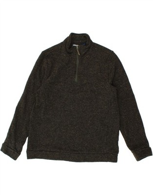 Mountain Warehouse Damen Sweatshirt Pullover mit Reißverschluss am Ausschnitt UK 16 Large grün BA06