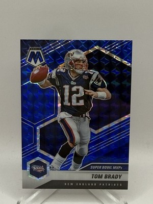 2021 Panini Mosaic Tom Brady Super Bowl MVPs #281 Blue Mosaic Prizm #’d 07/99
