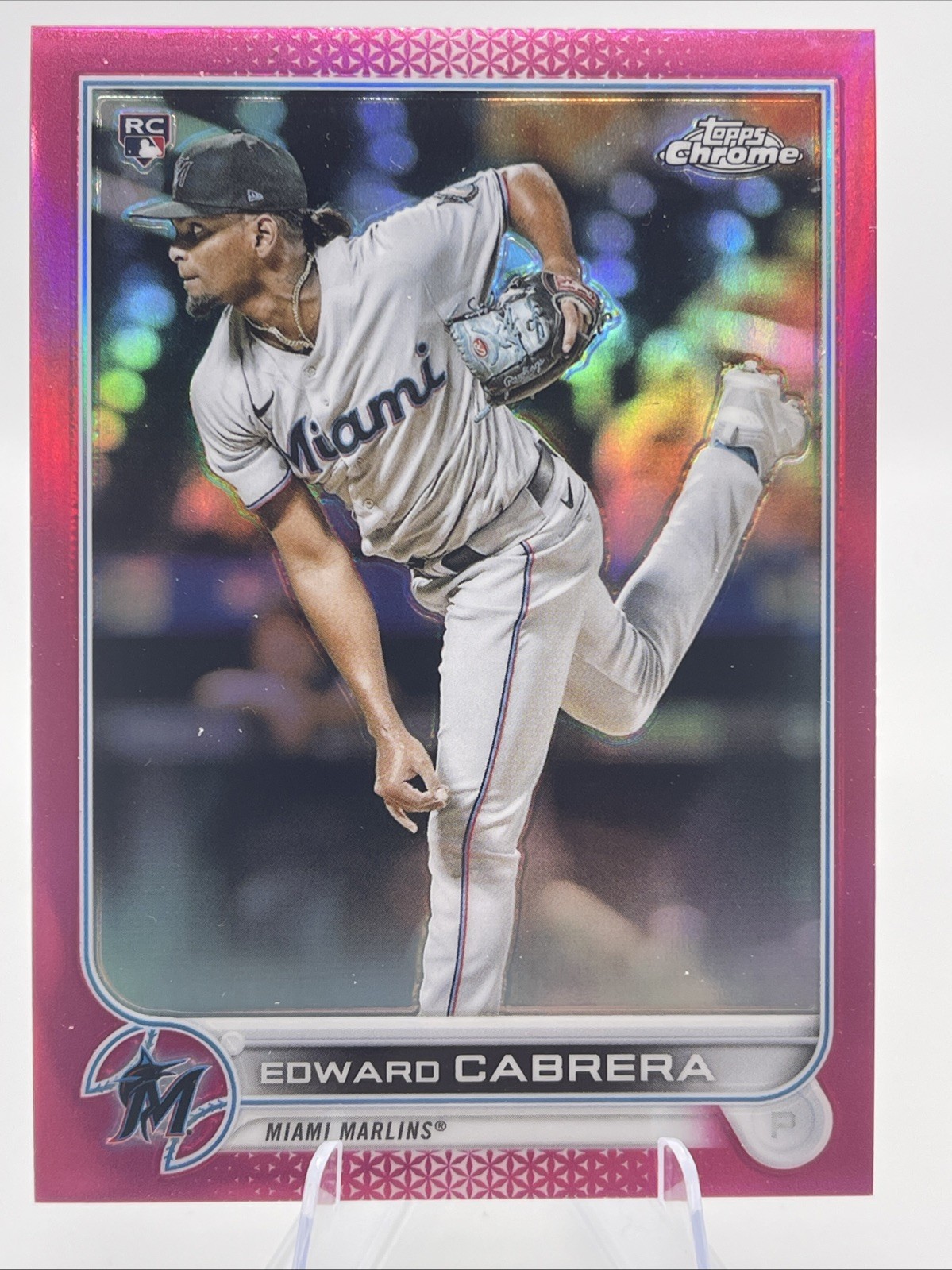 2022 Topps Chrome - Edward Cabrera #64 Magenta Refractor /399 (RC)