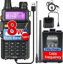 Digital Handheld Radio Scanner Fire Police VHF FM EMS Ham 2 Way Transceiver Dual