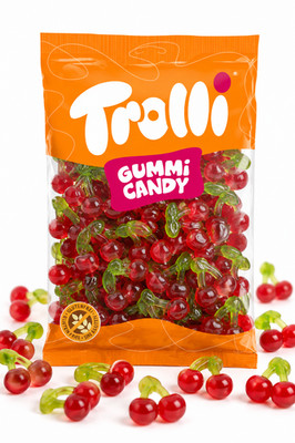 1000 g / 1 Kg Trolli Kirschen Gummibonbons Fruchtgummis Gummibärchen GLUTENFREI
