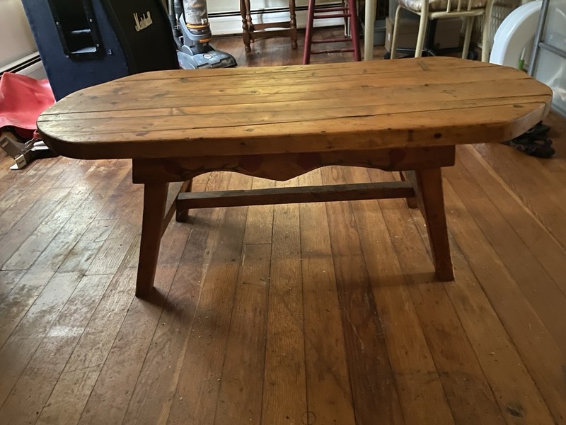 Antique Pine oval coffee Table