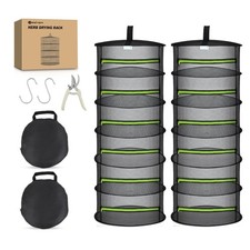 "6Layer Herb Drying Rack Foldable Mesh Net for Plants Clothes, 24"