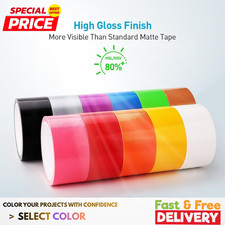 Heavy Duty Duct Tape 1.88" x 30ft Glossy Cloth Color Craft Tape No Residue...