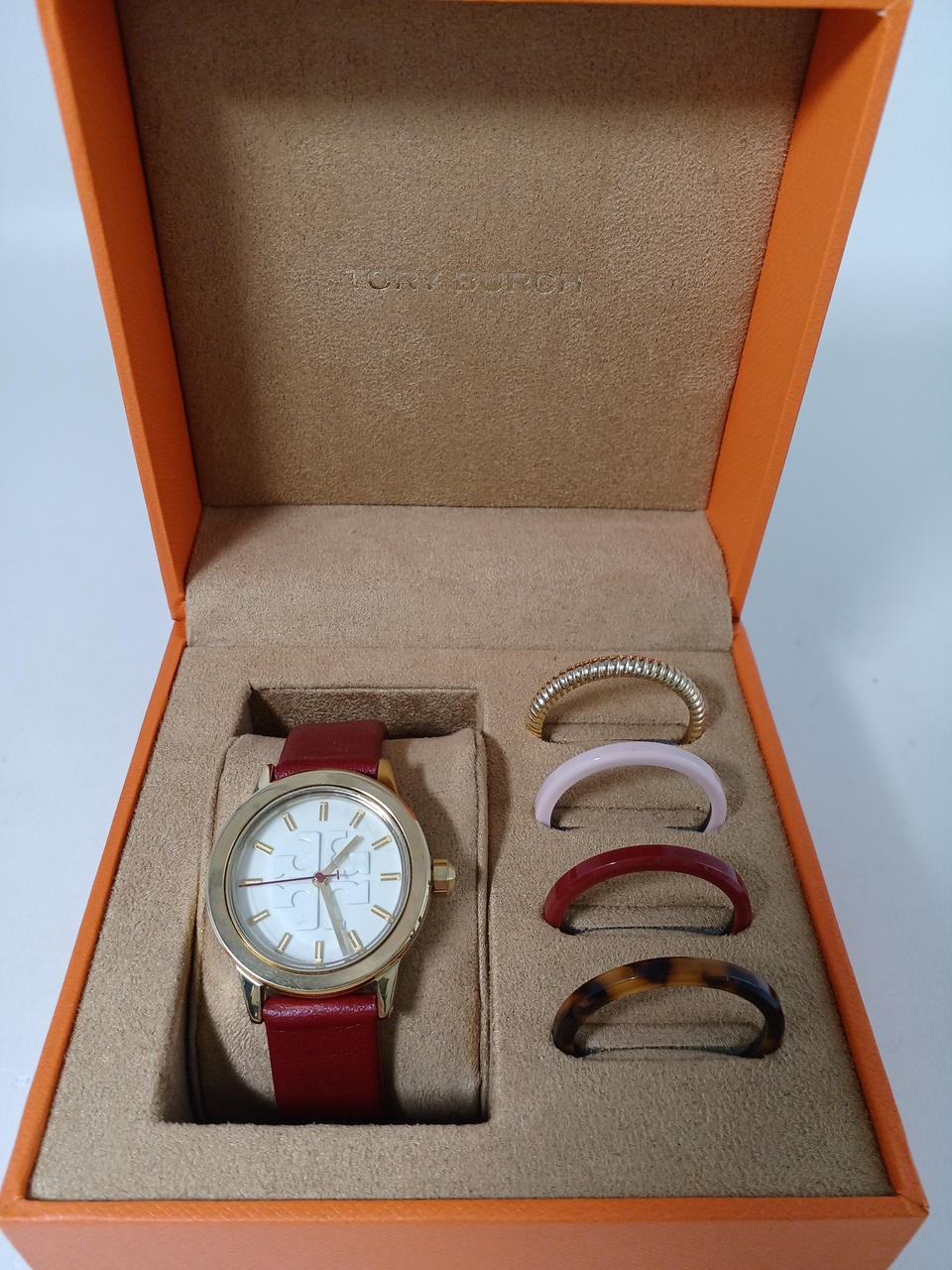 Tory Burch TBW2017 Quartz Ladies Watch 3ATM Water-Resist with Interchangeable Be