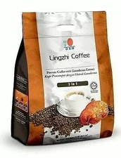 10 Packs DXN Lingzhi Coffee 3 in 1 Ganoderma Reishi Instant Classic Cafe