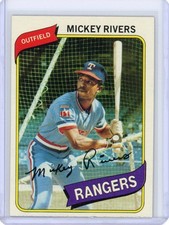 1980 TOPPS MICKEY RIVERS #485 NM-MT TO SET BREAK TEXAS RANGERS