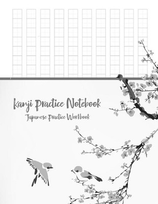 Kanji Practice Notebook: Japanese Practice Workbook by Marcus David (English) Pa