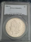 1881-S Morgan Silver Dollar PCGS MS 65 PL Proof Like Designation
