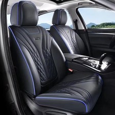 Car Seat Covers Full Set, 5 Seats Front Seat Cover and FrontPair BlackBlue