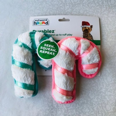 Dog Outward Hound 2-Pack Durablez Squeaky Pink /Green Dog Pet Toy New