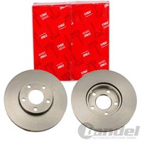 2X TRW Bremsscheiben 282Mm BelÜFtet Vorne Passend FÜR VW Passat | DF4045