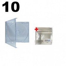 10 STANDARD Clear CD Jewel Case  100 OPP Bags