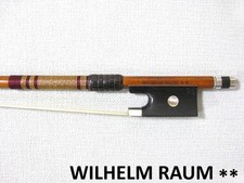High Quality Made in Germany Wilhelm Raum 2 Star Violin Bow 4/4 Hair