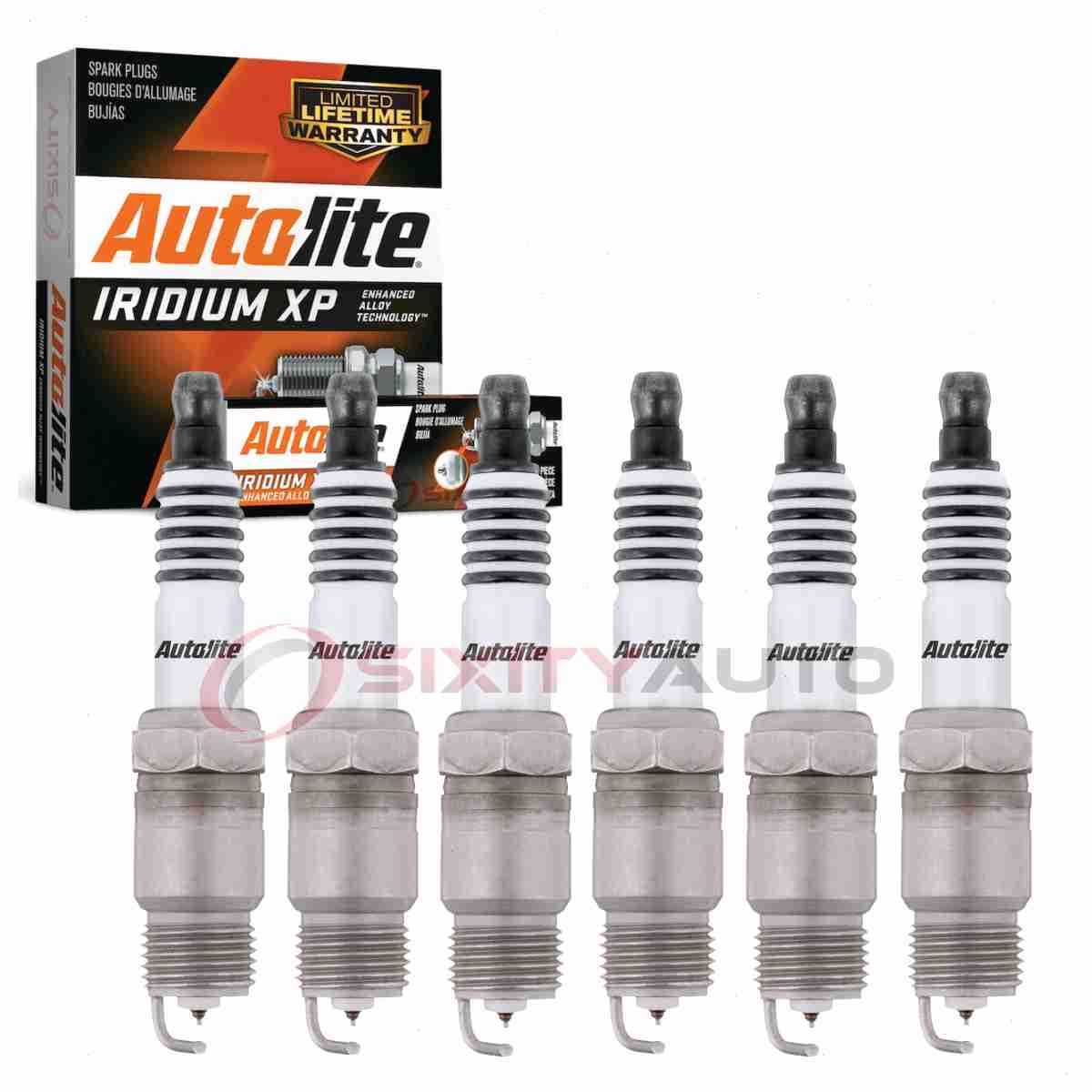 6 pc Autolite Iridium XP Spark Plugs for 1985-1987 Chevrolet El Camino 4.3L pd