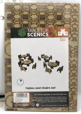 TTCombat TTSCW-FSC-069 Tables and Chairs Set (Fantasy Realms) Furniture Scenery