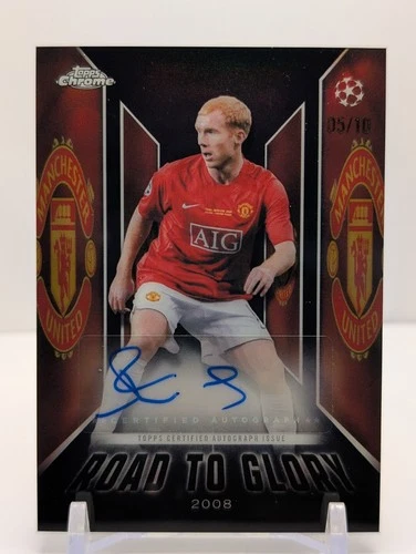 2025-26 Topps Chrome UEFA - Paul Scholes Road To Glory AUTO Black Refractor /10