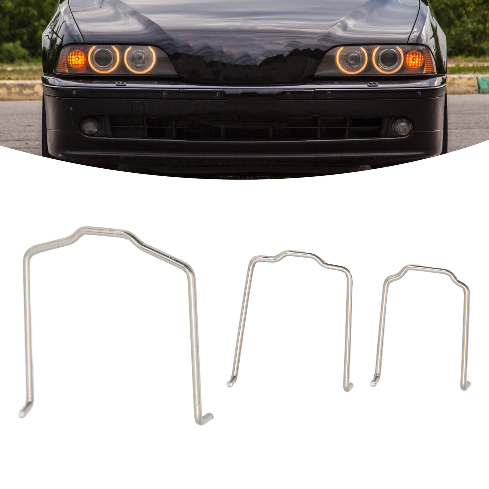 ☽3Pcs Radiator Hose Retaining Spring 154 23 For E39 E38 E60 E90 745Li