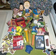 Vntge 2 Now~Mixed Mens/Boys Junk Drawer Lot~Trinkets Whatnots Toys Figures Misc 