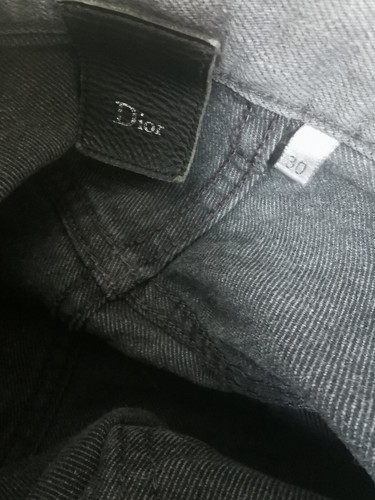 DIOR HOMME - Jean droit - Coton Gris - T. 30us soit 40fr - AUTHENTIQUE - Imagen 7 de 14