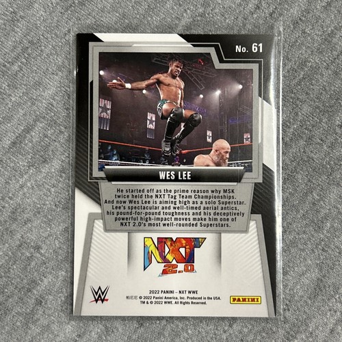 2022 Panini WWE NXT 2.0 #61 Wes Lee Signed IP Auto - Picture 3 of 3