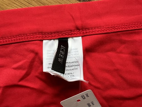 J.Crew Ruffle Cover-up Wrap Skirt Red. Size: Med / Large, NEW - Picture 10 of 12
