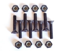 8 Bolts and Nuts 1" Allen Style Skateboard Longboard Mounting Hardware