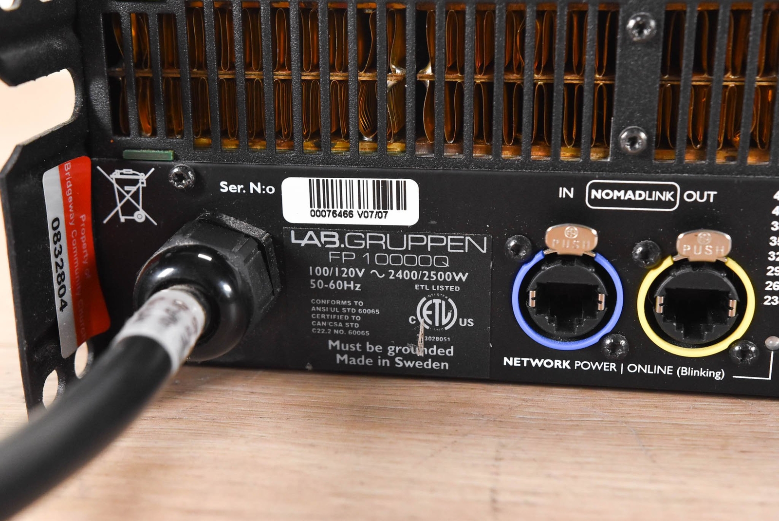 Lab Gruppen FP10000Q 4Channel Power Amplifier (church owned) CG0007U