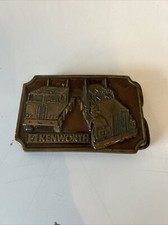 Vintage Kenworth Truck Belt Buckle Tonkin, Inc. Made In USA 1977 READ