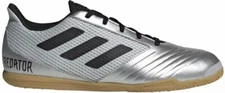 NIB MEN'S ADIDAS Silver PREDATOR 19.4 SALA INDOOR SOCCER SHOES SIZE 7 F35630