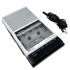 Vintage Sanyo SLIM 4 AC/DC Cassette Tape Player Recorder Working