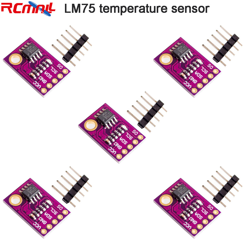 LM75A Temperature Sensor I2C High Precision 11 Bit ADC Temp Resolution 0.125 ℃ E - 10