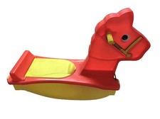 Vintage Gay Toys Inc Plastic Rocking Horse Rocky Walled Lake - Rare - Fast Ship