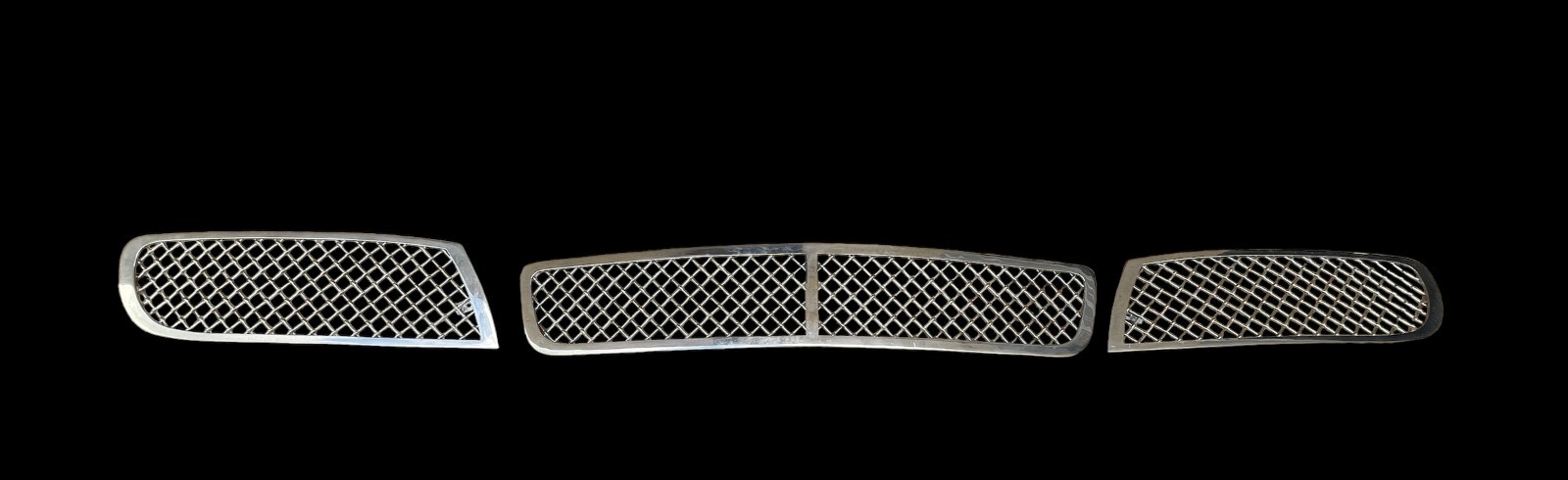 Bentley Continental Flying Spur 05-09 Front Bumper 3pc Stainless Mesh Grills