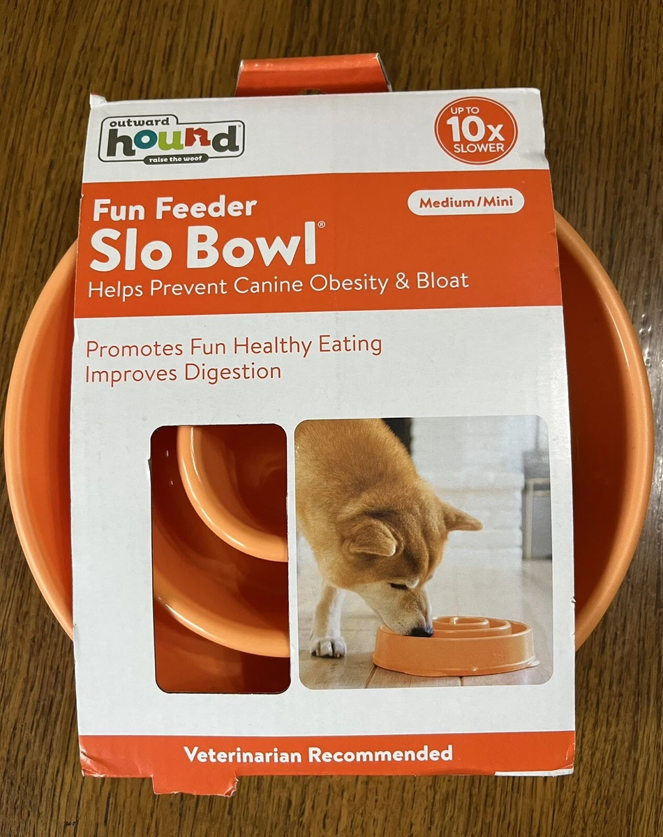 Outward Hound Fun Feeder Slo-Bowl - Orange