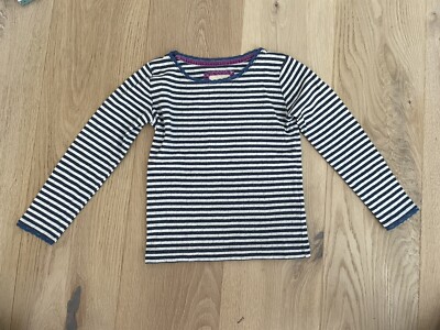 Mini Boden, dünner Pullover, 6-7 Jahre, blau-weiß gestreift