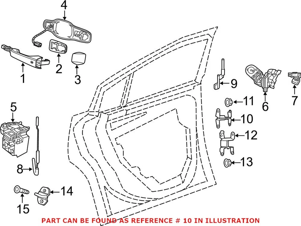 Genuine OEM Mopar Front or Rear Driver Left Upper Door Hinge For Chrysler Dodge - Image 2 of 2