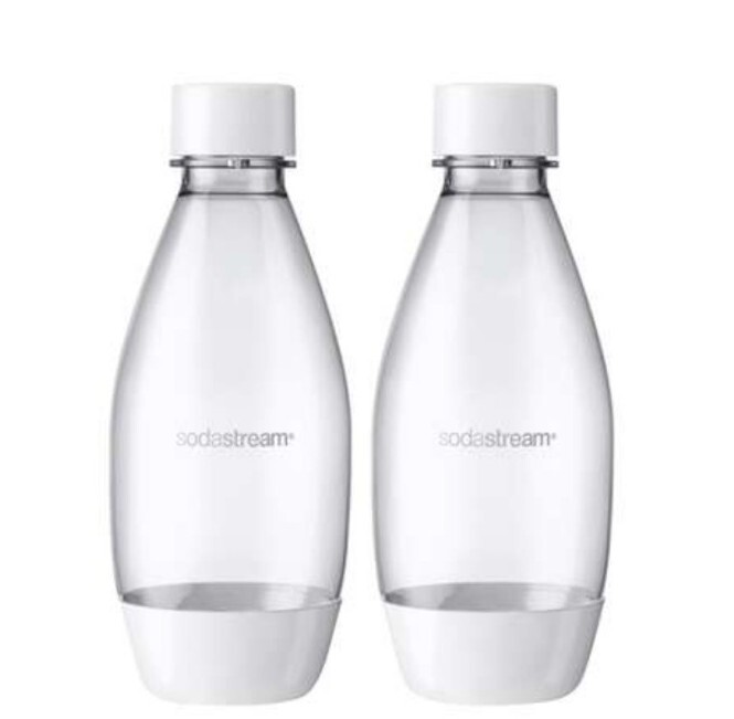 Sodastream Carbonating Water Bottle 0.5 Liter White 2 Pack